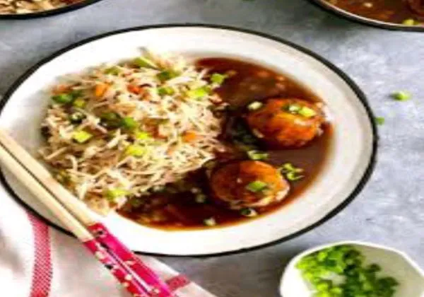 Fried Rice With Manchurian 