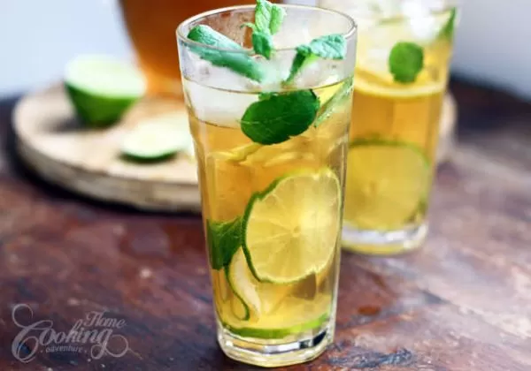 Lemon And Mint Ice Tea