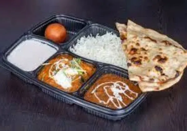 Mix Veg Chana Masala Dal Fry Jeera Rice 4 Butter Roti Papad