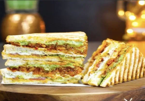 Paneer Cheese Club Sandwich 