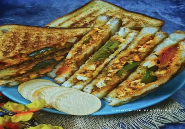 Paneer Tikka Club Sandwich 