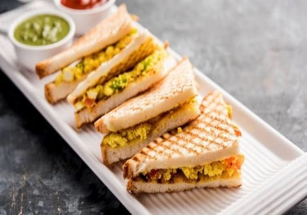 Shahi  Paneer Club  Sandwich